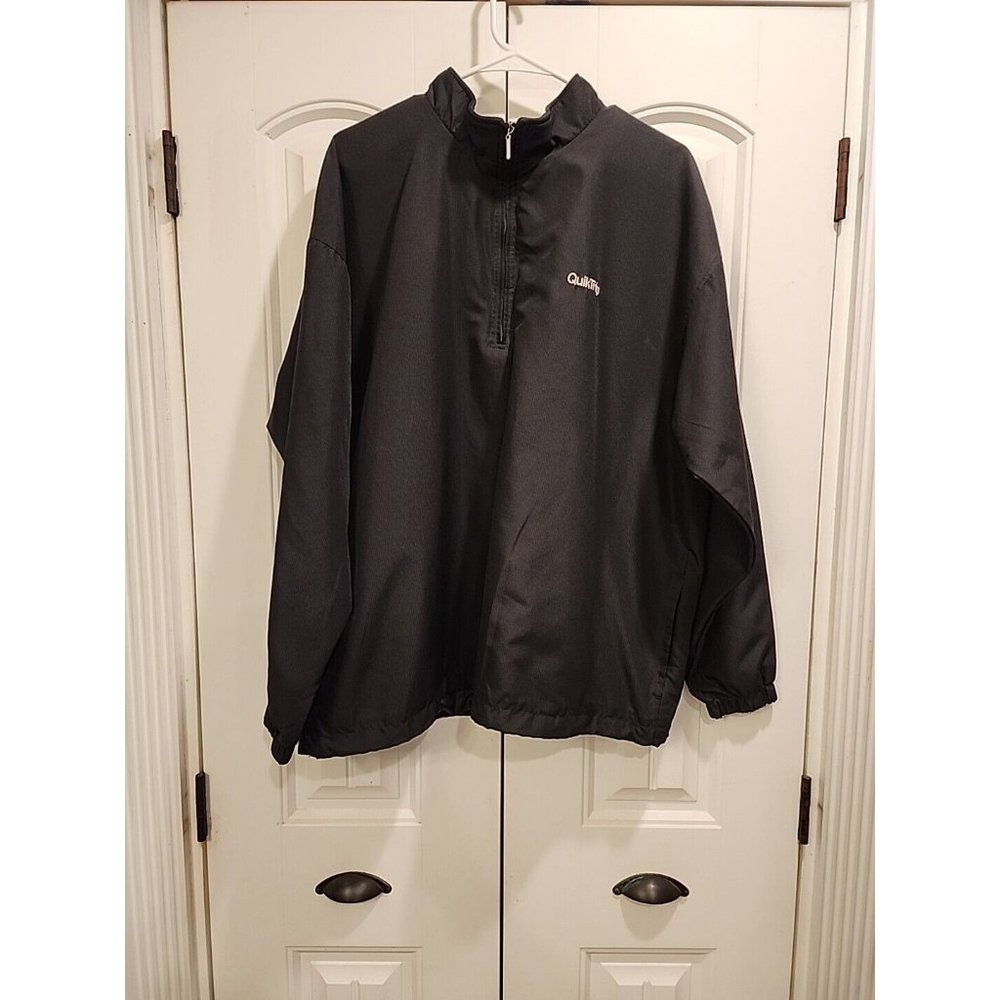 Stormtech Performance Quicktrip 1/4 Zip Jacket Black Uniform Windbreaker-XL